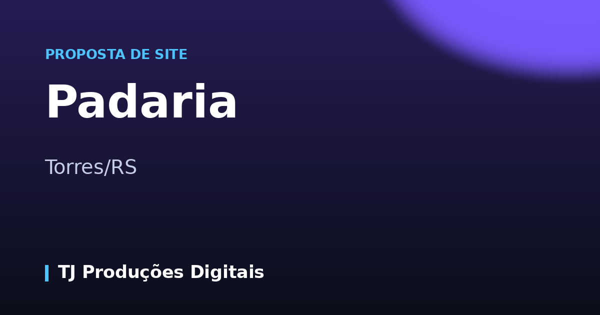 Prévia do site da Padaria
